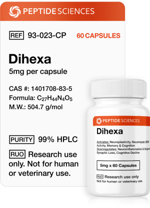 dihexa 5mg 60 capsules peptide